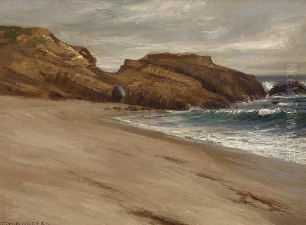 The Arch, Arch Beach Oil Painting by Frank William Cuprien