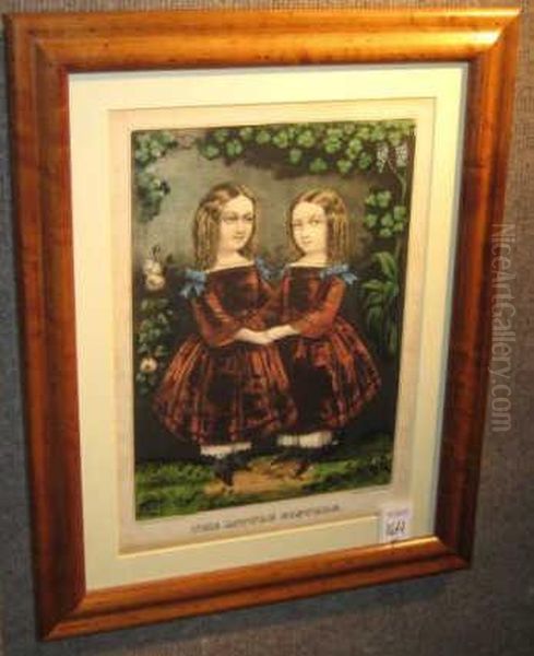 The Little Brothers & The Little Sisters Oil Painting by Edward Wilson Currier