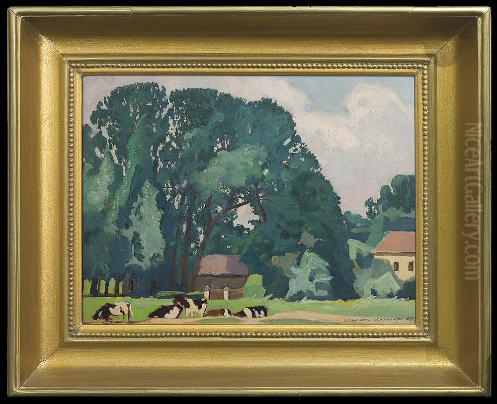 Landscape Oil Painting by Stanislaw Czajkowski