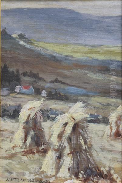 Kopy Siana Oil Painting by Stanislaw Czajkowski