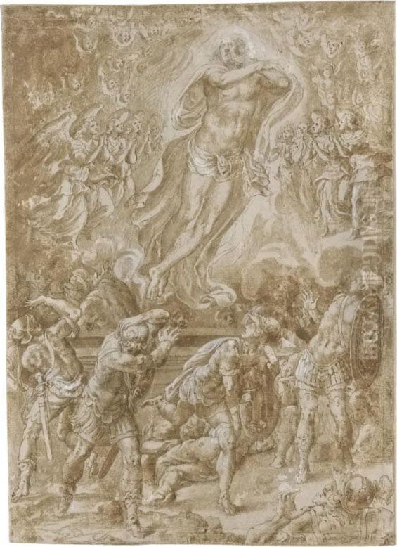 The Resurrection Oil Painting by Marco Pino