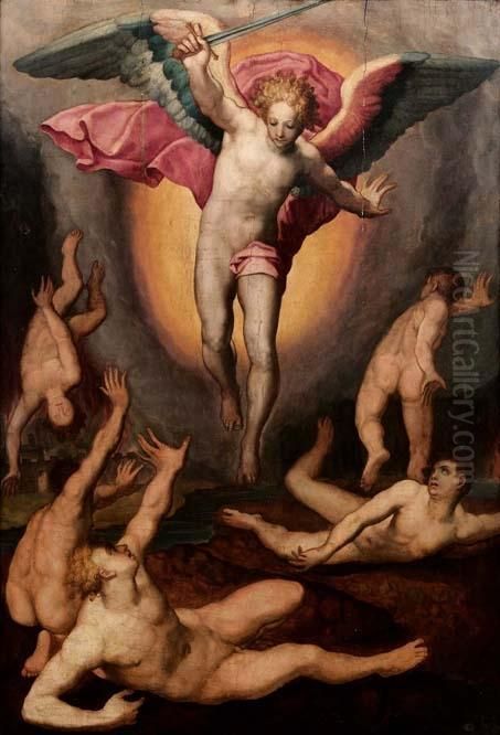 L'arcangelo Michele Oil Painting by Marco Pino