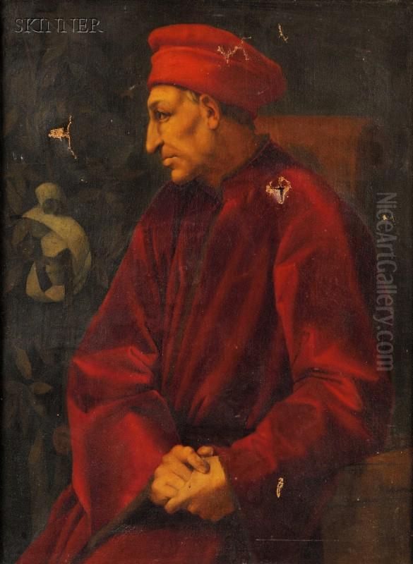 Portrait Of Cosimo De' Medici Oil Painting by (Jacopo Carucci) Pontormo