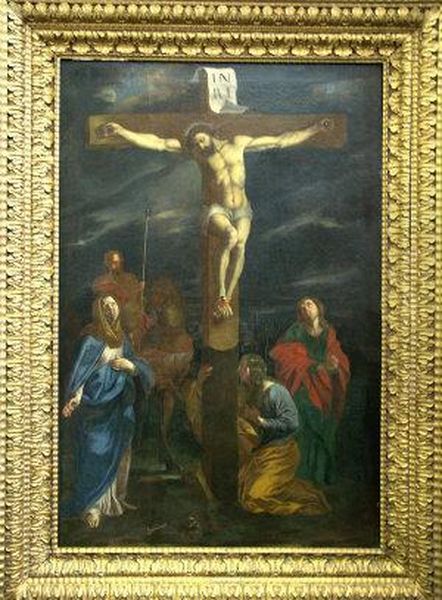 The Crucifixion Oil Painting by Daniele Volterra Da Ricciarelli
