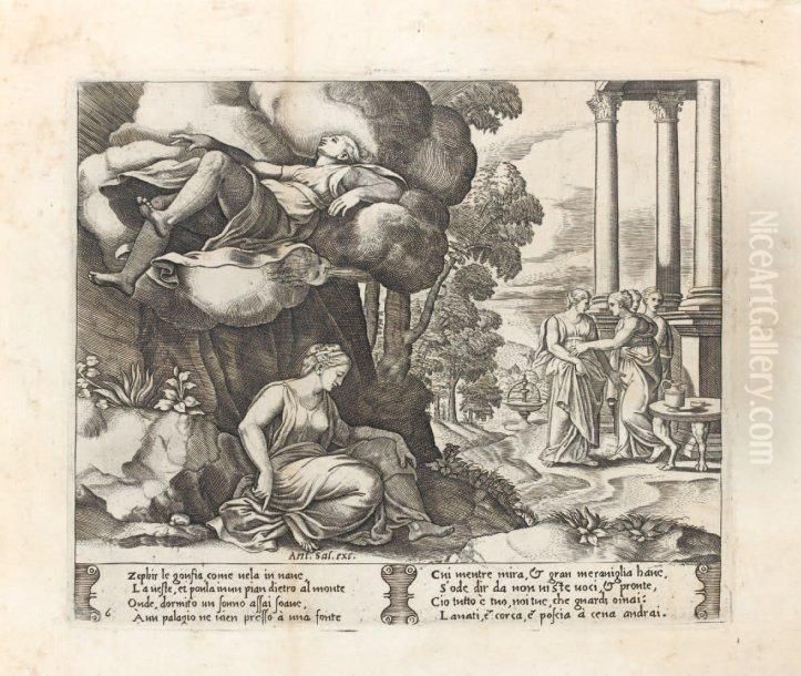 L'histoire De Psyche Oil Painting by Bernardo Daddi