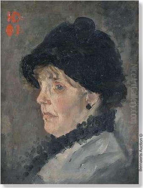 Untitled Oil Painting by Hippolyte Daeye