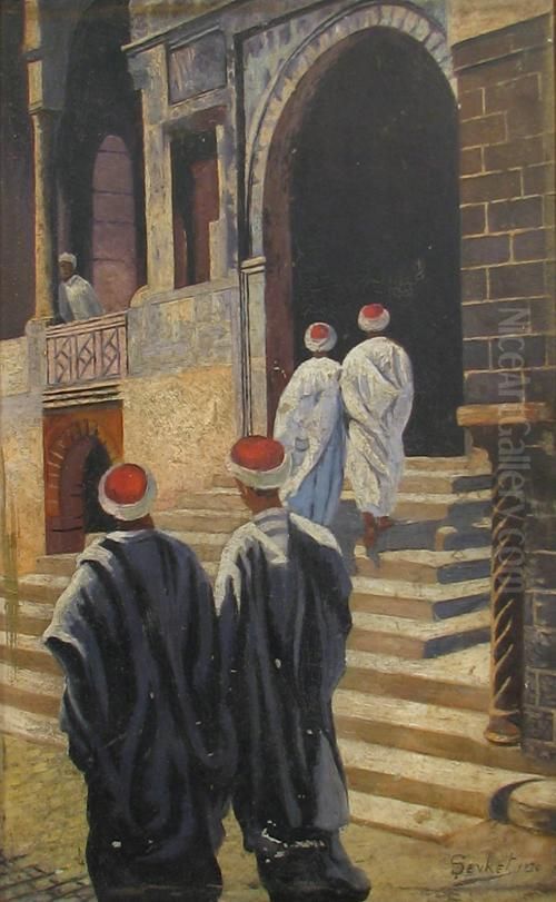 The Mosk Entry Oil Painting by Sevket Dag