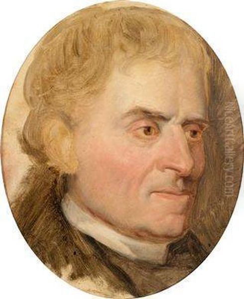 Portrat Ladislaus Pyrkers, Erzbischof Von Erlau, Bezeichnet Ladislaus Pyrker Oil Painting by Josef Franz Danhauser