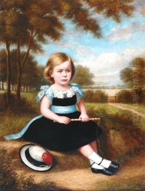 Portrait, Miss Walmsley Oil Painting by William Daniels