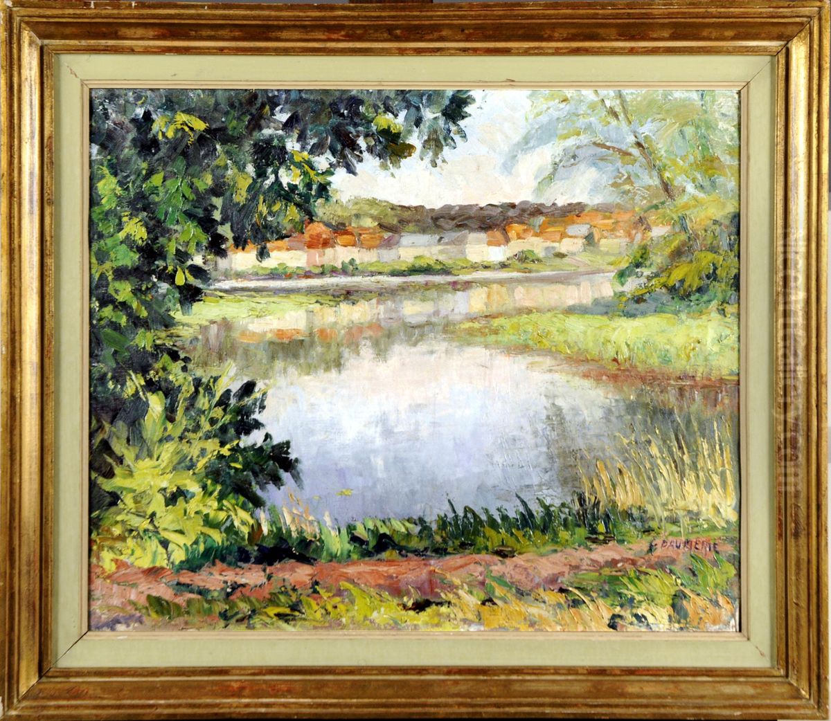 Etang Arbore Oil Painting by Georges Daumerie