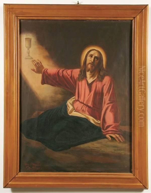 Christ In The Garden Of Gethsemane Oil Painting by Charles Claude Dauphin