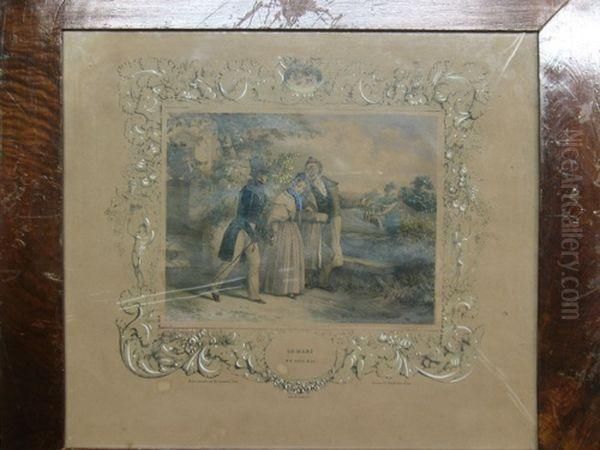 Retour Au Hameau Oil Painting by Jules David