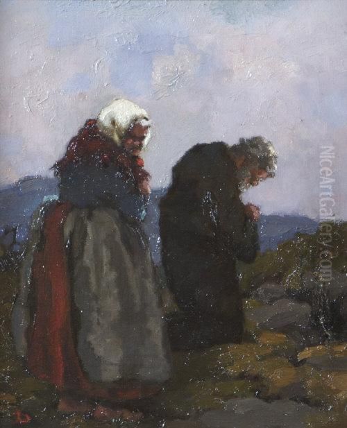 The Holy Well Oil Painting by Lilian Lucy Davidson