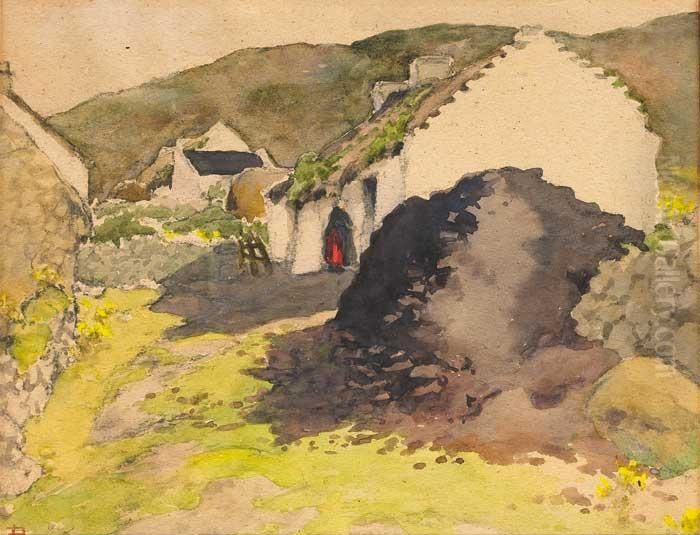 The Turf Stack Oil Painting by Lilian Lucy Davidson