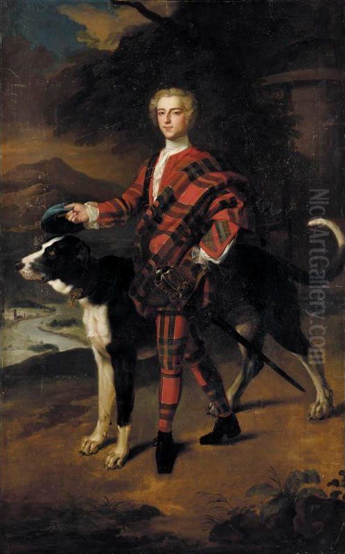 Portrait Of A Gentleman, Possibly A Member Of The Campbell Family Of Breadalbane Oil Painting by Jeremiah Davison