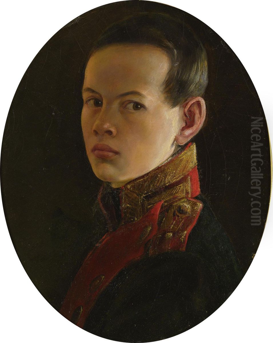 Portrait Of Alexander Ii As A Boy Oil Painting by George Dawe