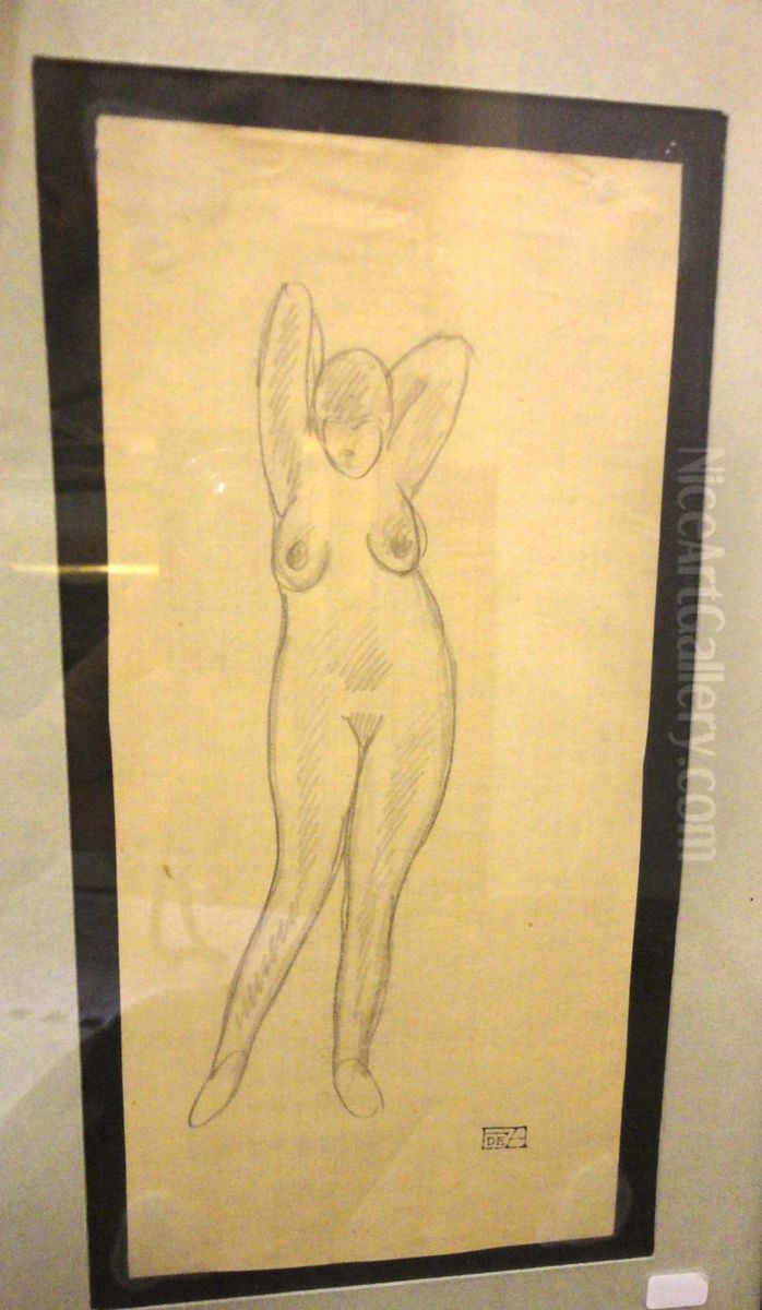 Nudo Di Donna Oil Painting by Edoardo De Albertis