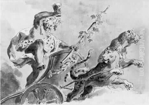 Artiste Tres Proche De La Maniere De Pier Antonio Novelli. Un Projet Sans Doute Lie A La Meme Decoration Est Passe En Vente Chez Sotheby's En 1998 (sotheby's New York, Le 28 Janvier 1998, No. 216, Reproduit). Oil Painting by Pietro De Angelis