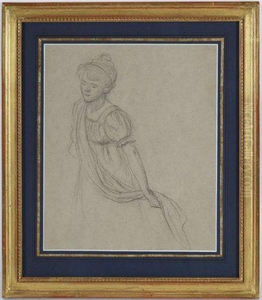 Etude De Jeune Femme Oil Painting by Gustave de Beaumont