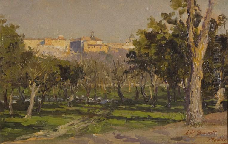 Vista De Madrid Oil Painting by Aureliano de Beruete y Moret