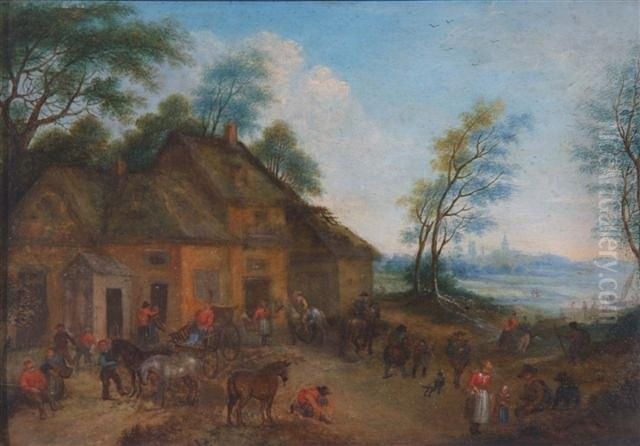 Oils On Panel Oil Painting by Erasmus de Bie