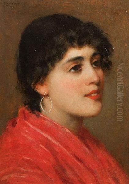 Retrato De Dama Oil Painting by Eugene de Blaas