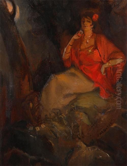 The Fortune Teller Oil Painting by Jan Frans De Boever