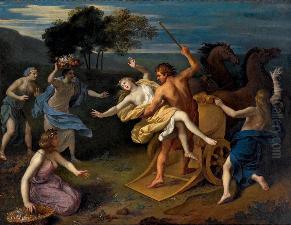 Plutone Rapisce Proserpina Oil Painting by Louis de, the Younger Boulogne