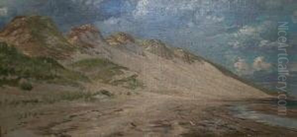 Dunenlandschaft. Unten Links Signiert Hermann De Bruycker Oil Painting by Hermann De Bruycker