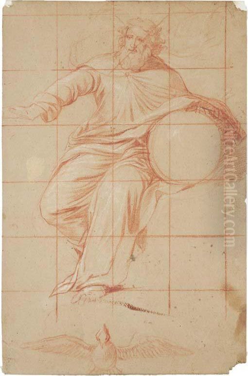 Dieu-le-pere Avec Le Saint Esprit Oil Painting by Jean-Baptiste De Champaigne