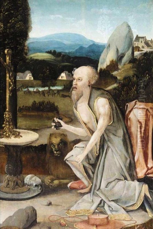 Saint Jerome Oil Painting by Jan Wellens de Cock