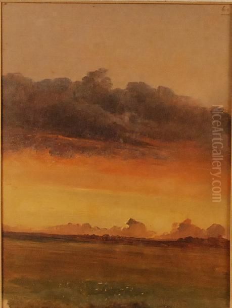 Coucher De Soleil Oil Painting by Xavier De Cock