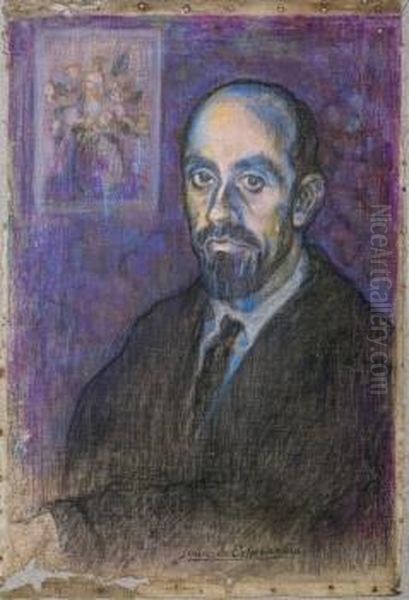 Retrato De Juan Ramon Jimenez Oil Painting by Juan de Echevarria y Zuricaldav