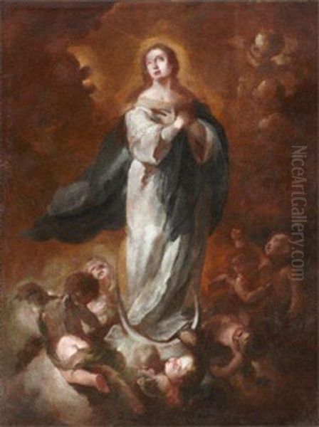 L'immaculee Conception Oil Painting by Juan De Espinal