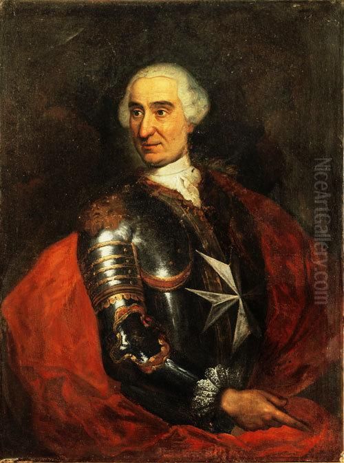 Ritratto Del Gran Maestroemmanuel De Rohan-polduc Oil Painting by Antoine de Favray