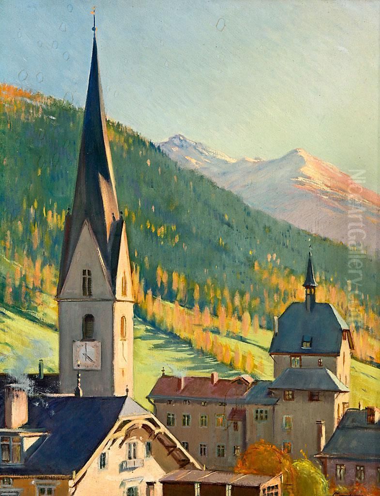 Paisaje Montanoso Oil Painting by Antoni De Ferrater