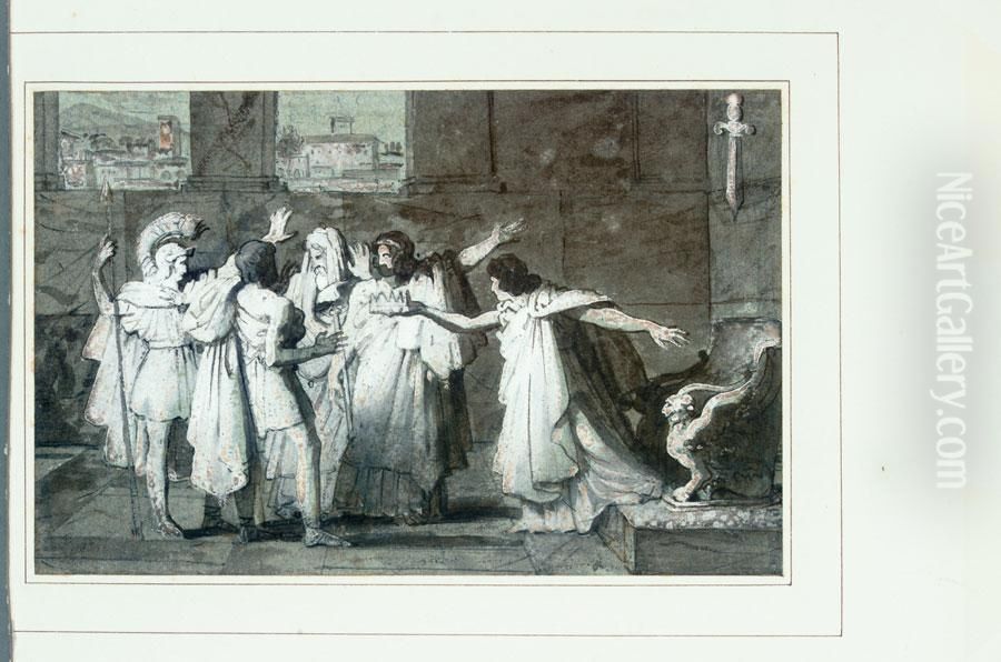 Roman History Oil Painting by Henri Joseph De Forestier