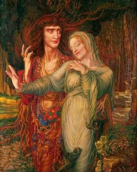 Adam Et Eve Chasses Du Paradis Oil Painting by Henri De Groux