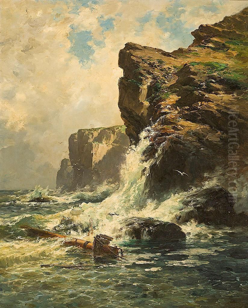 Acantilado Oil Painting by Carlos de Haes