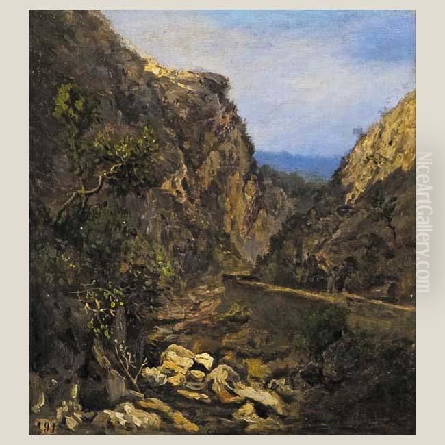 Paisaje Oil Painting by Carlos de Haes