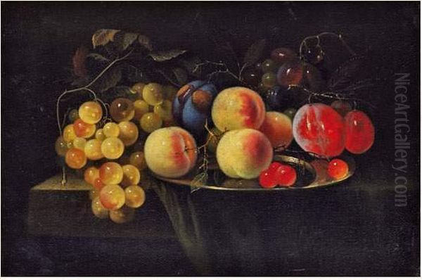 Nature Morte Aux Fruits Oil Painting by David Cornelisz. de Heem