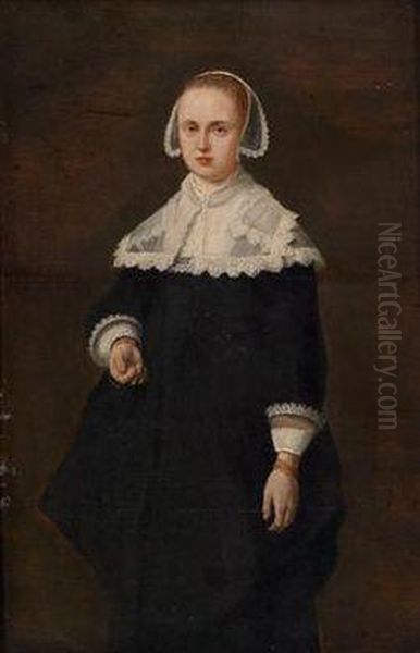 Bildnis Einer Dame Oil Painting by Thomas De Keyser