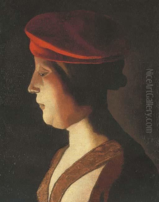 Tete De Femme: Un Fragment Oil Painting by Georges de La Tour