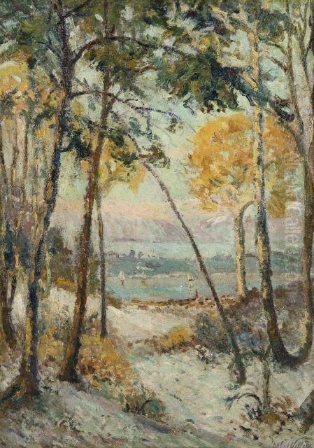 Premieres Neiges Oil Painting by Emmanuel De La Villeon