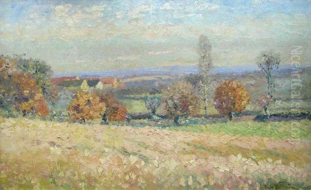 Autumne, Environ De Salvar Oil Painting by Emmanuel Victor Auguste Marie De La Villeon