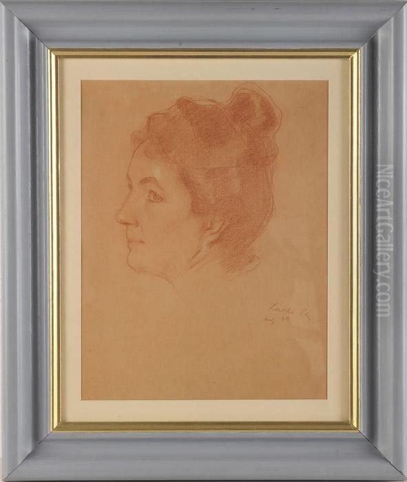 Damenportrait Oil Painting by Philip De Lazlo