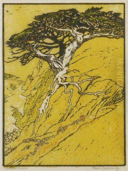 The Cliff Dweller Oil Painting by Pedro J. De Lemos