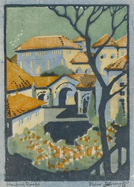 Group Of Prints Oil Painting by Pedro J. De Lemos