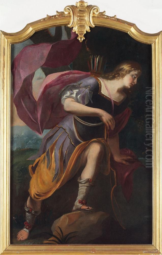 Jeune Chasseur En Pied Oil Painting by Jacques de L`estin