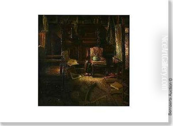 Painter'sstudio Oil Painting by Bernard De Maere
